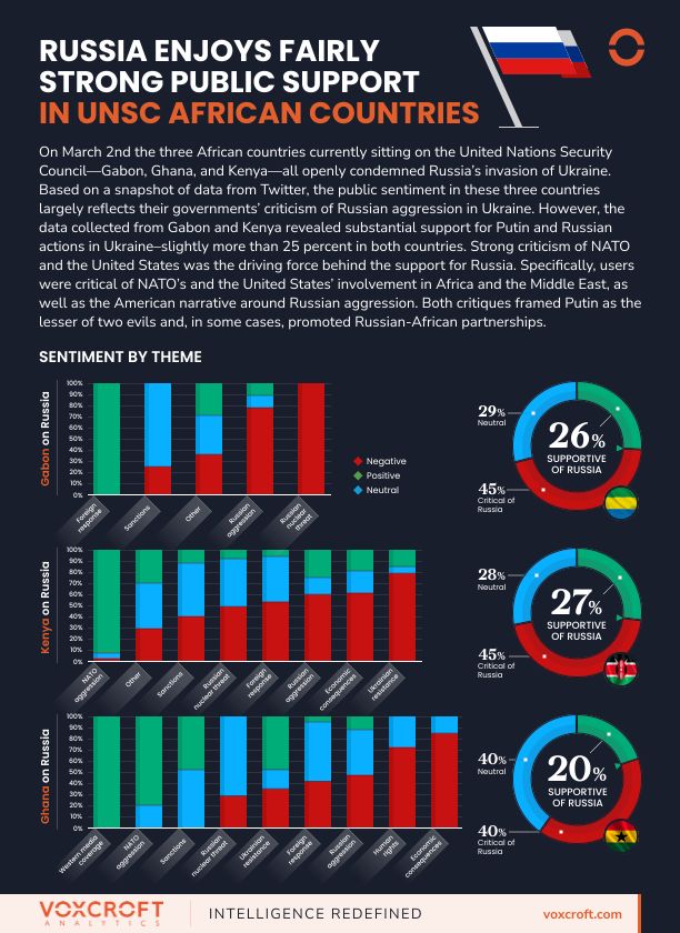 Russia Enjoys Fairly Strong Public Support in UNSC African Countries