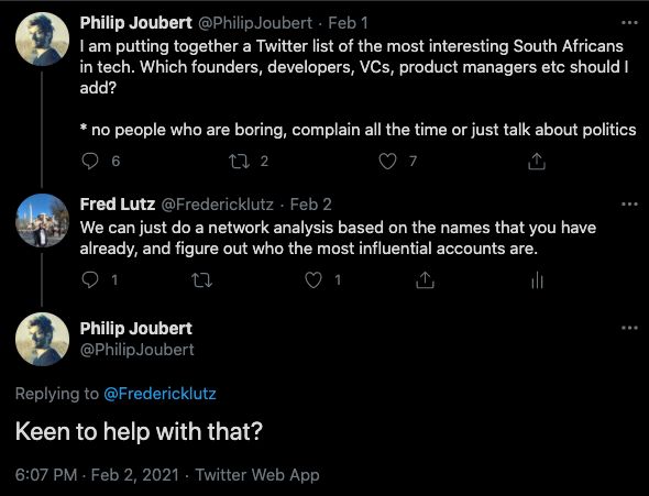 Who's the most influential on SA tech Twitter?